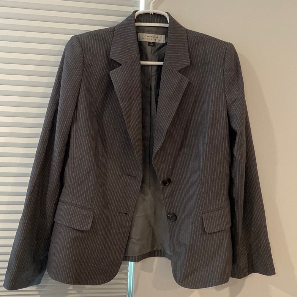 Pin striped blazer